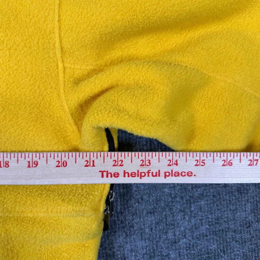 The North Face Denali Fleece Jacket Mens Small Yellow Black Full Zip Pit Zips
